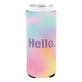 Custom Eco Friendly Large 24 Oz. Collapsible Coolie (4 Color Process), 1/8" Thick
