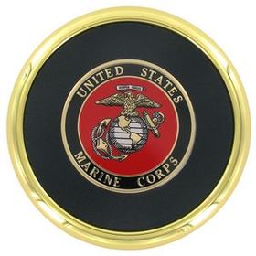 Blank Metal Coaster W/U.S. Marines Insert