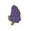 Custom Floral Embroidered Applique - Purple Flower, Price/piece
