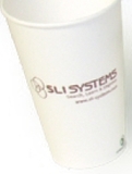 Custom Solid White 16 Oz. Biodegradable Cup (500 Line)