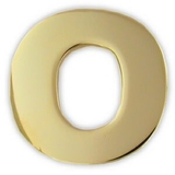 Blank Gold O Pin, 3/4
