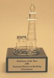 Custom Crystal Lighthouse Award (6 1/4