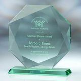 Custom Awards-optical crystal award/trophy 8 1/2 inch high, 8