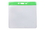 Custom Horizontal Top Load Color Bar Badge Holder 4.38"x3.75" - Green, Price/piece