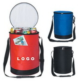 Custom Round Insulated Lunch Cooler Bag, 12 1/2