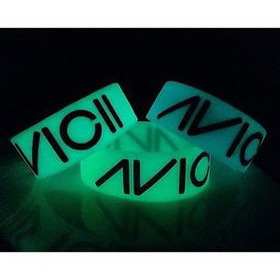 Custom Glow in the Dark Printed Wristband (5 Day Delivery), 8" L x 1" W