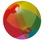 Custom Inflatable Translucent Rainbow Beach Ball (16"), Price/piece