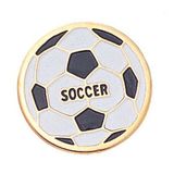 Blank Gold Enameled Pin (Soccer Ball)