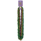 Custom Mardi Gras Swirl Bead Necklace, 33