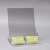 Custom Countertop Acrylic Sign Holder with 2 Business Card Holder, 8.5x11, 8.5
