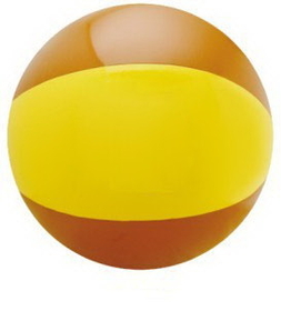 Custom Inflatable Yellow & Brown Beach Ball (16")