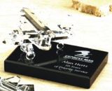 Custom Optical Crystal Biplane Award (4.5