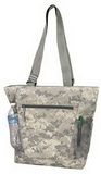 Custom Digital Camo Zippered Tote Bag, 18