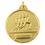 Custom Male Track Runners IR Series Gold Medal w/ Scroll (1 1/2"), Price/piece
