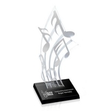 Custom Music Notes Award - 8 3/4