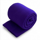 Blank Fleece Throw Blanket - Purple (Overseas) (50
