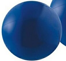 Custom 6" Inflatable Solid Blue Beach Ball