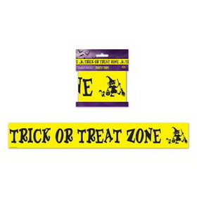 Custom Trick Or Treat Zone Party Tape, 3" L x 20' W
