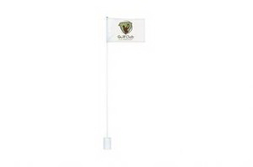 Custom Golf Double Sided Flag w/ Full Color Digital Print, 14" W x 20" L