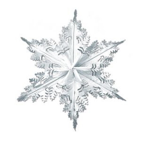 Custom Metallic Winter Snowflake, 24" L
