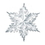 Custom Metallic Winter Snowflake, 24" L, Price/piece