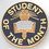Blank Scholastic Award Pin (Student of the Month), 3/4" Diameter, Price/piece
