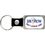 Custom 1 3/4" Silver Rectangle Keychain, Price/piece