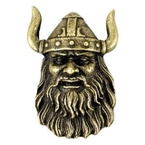 Blank Viking Mascot Fully Modeled 3 Dimensional Pin