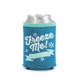 Custom Freeze Me Can Holder, 4.25" W X 5" H