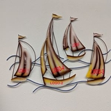 Custom Metal Sailboats on Waves, 25