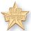 Blank Star Performer Chenille Letter Pin, Price/piece