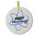Custom Circle Shape Ceramic Ornament With Full Color Imprint - Ships In 3 Days, Price/piece