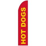 Blank Hot Dogs 3' x 15' Half Drop Feather Flag