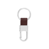 Custom Leather Metal Keychain, 3.2
