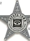 Custom Sheriff 5 Pointed Plastic Stock Star Badge