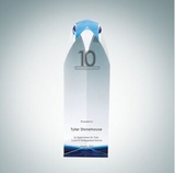 Custom Designer Collection Virtue Tower Optical Crystal Award (9