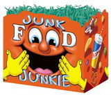 Blank Junk Food Junkie Large Basket Box, 10 1/4