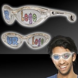 Custom White LED Billboard Sunglasses
