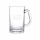 Custom 20 Oz. Small Acrylic Beer Mug W/ Rim Full Capacity, 5 5/8