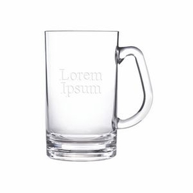 Custom 20 Oz. Small Acrylic Beer Mug W/ Rim Full Capacity, 5 5/8" H X 3 3/8" Diameter