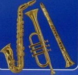 Blank Gold Plastic Musical Instruments