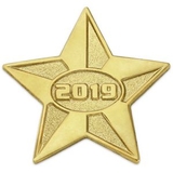 Blank 2019 Gold Star Pin, 1