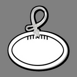 Luggage Tag - Football (Outline W Laces)
