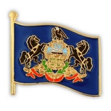 Blank Pennsylvania State Flag Pin