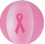 Custom 16" Inflatable 2 Alternating Opaque Color Beach Ball W/ Pink Ribbon Imprint, Price/piece