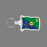 Key Ring & Punch Tag W/ Tab - Flag of Christmas Island