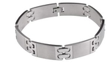 Custom Contemporary Stainless Steel Bracelet, 9.75