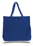 Colored Canvas Jumbo Tote Bag w/ Squared Bottom - Blank (20