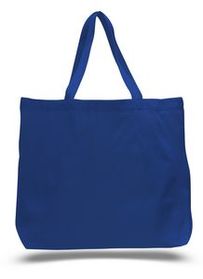 Colored Canvas Jumbo Tote Bag w/ Squared Bottom - Blank (20"x15"x5")