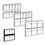Clear Acrylic Wall Rack with 18 Adjustable Pockets, Price/piece